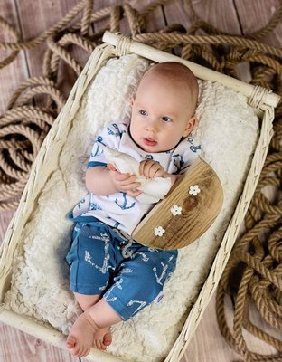 T-shirt "BLUE SEA" Makoma biały