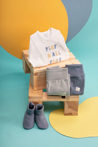 Buciki niemowlęce Fun Time Pinokio - niebieski