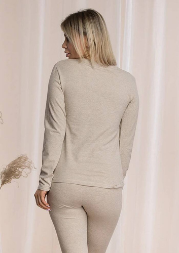 Koszulka damska LVD 729 Hot Touch Key - beżowy 