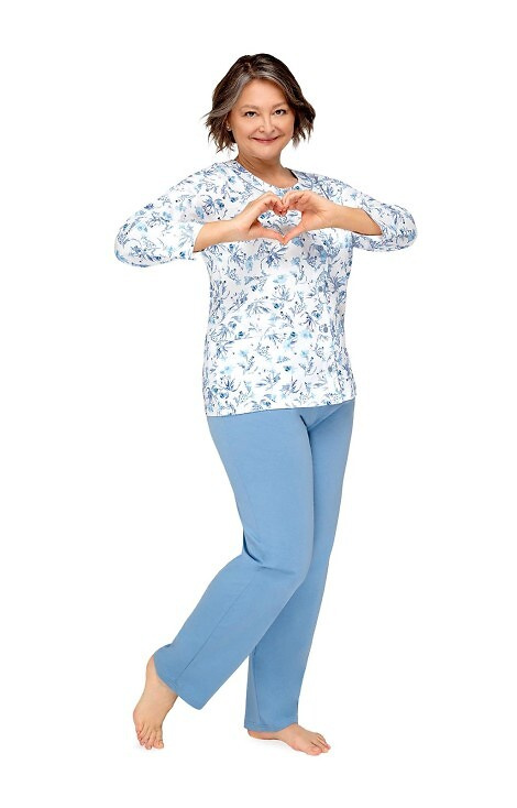 Piżama damska 201 Maria III Martel - 29 ciemny niebieski