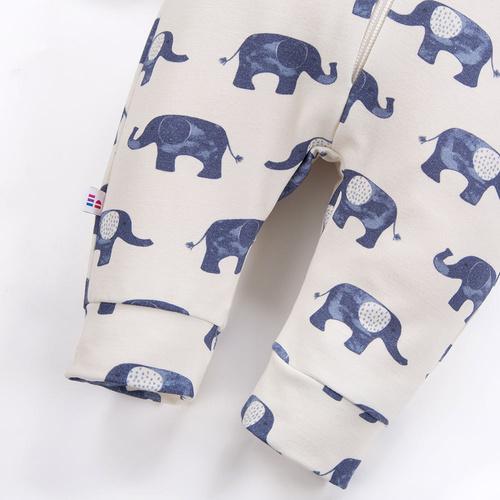 Pajac z kapturem kombinezon Elephant Eevi - ecru