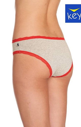 Figi damskie 2-pak LPN 709 A22 Key czerwony-szary