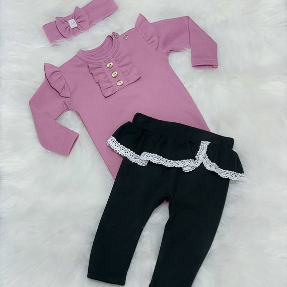 Body z długim rękawem Renia Bambarillo wrzosowy