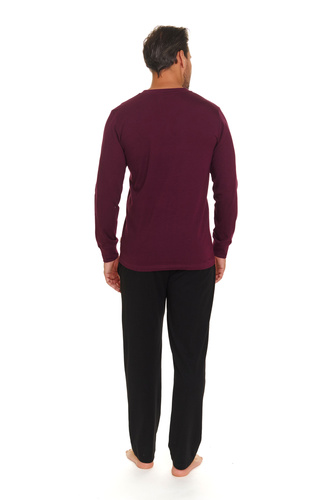PMB.7139 Piżama Męska Doctor Nap - burgundy