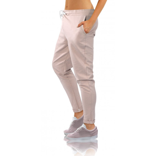 Spodnie dresowe damskie Mono Sesto Senzo różowy 