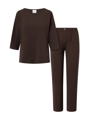 Piżama damska Bonjour Momenti Per Me espresso