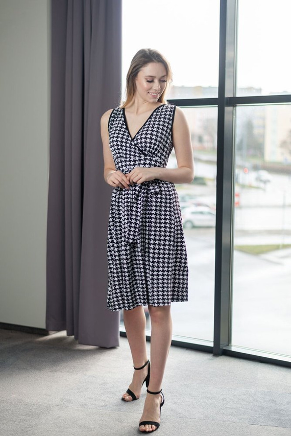 Zwiewna sukienka ciążowa 120 MIRACLE-wzór