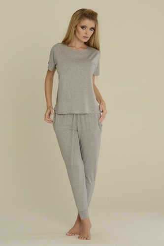 524 Paula Piżama Damska De Lafense - jasny melanż