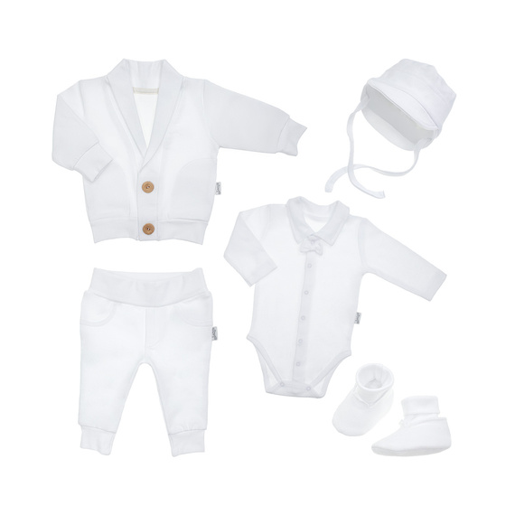 Komplet chrzcielny 5-częściowy 169398 Nicol - biały
