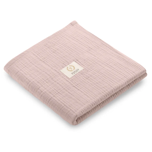 Bawełniana pieluszka muślinowa Yosoy dla niemowląt różowa  – certyfikat OEKO-TEX