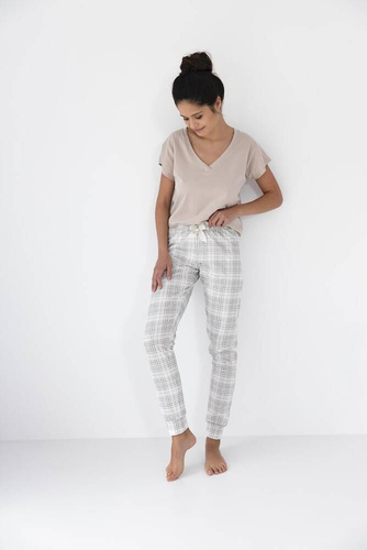 Piżama damska Lena Sensis - beżowy