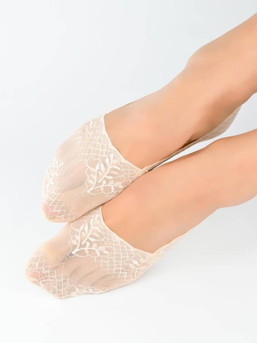 SN048 Baleriny stopki damskie Noviti -beżowy jasny