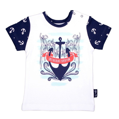 154138 Bluzka bawełniana z krótkim rękawem "Sailor" Nicol