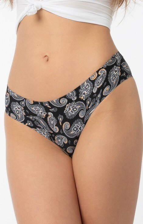 Figi damskie Paisley Simple Brasil Julimex - czarne