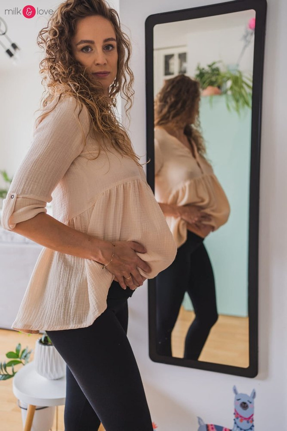 Długie legginsy ciążowe Milk&Love czarne