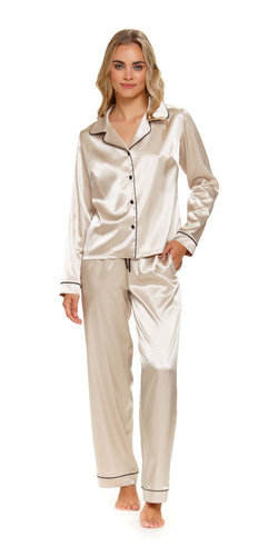 Długie spodnie piżamowe 5228 Doctor Nap - champagne