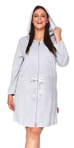 SWO.1008 Szlafrok damski Doctor Nap - grey melange