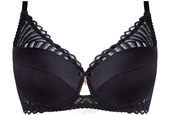 Biustonosz usztywniany full cup Dua Unikat czarny