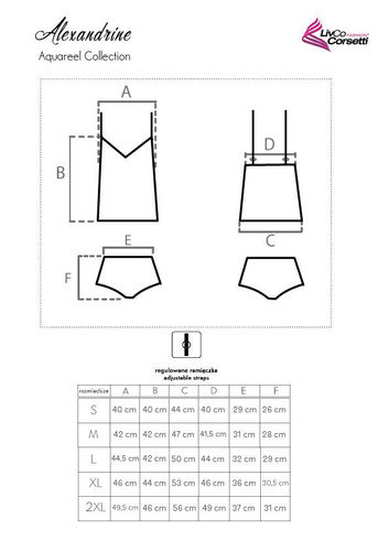 Komplet damski Alexandrine LivCo Corsetti Fashion  