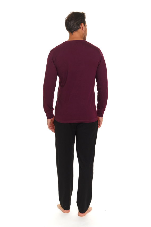 PMB.7139 Piżama Męska Doctor Nap - burgundy