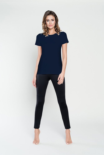 Ibiza Koszulka Damska krótki rękaw Italian Fashion - czarny 