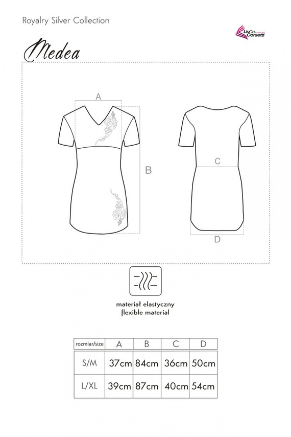 Koszulka nocna Medea LC 90351 LivCo Corsetti Fashion