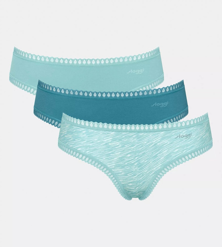 Figi Damskie GO Crush String C3P 3-pak Sloggi - turkusowe