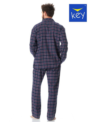  Piżama Męska MNS 414   Key granatowy