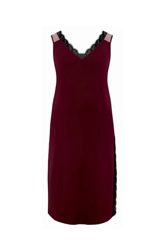 Koszula Nocna Zafira By Night NIPPLEX- burgund