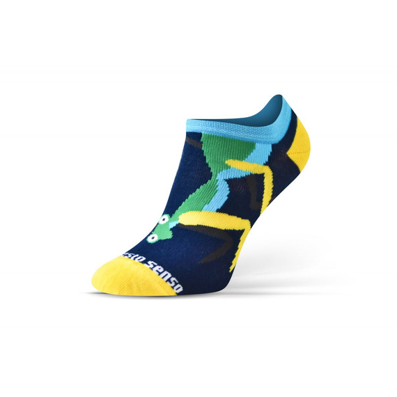 Modliszka Skarpety stopki finest cotton dwie różne Sesto Senso granatowy