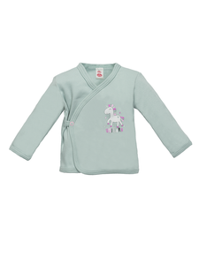 "UNICORN" Koszulka niemowlęca Makoma miętowy