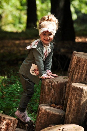 Bluza dresowa "ROSES" Makoma khaki