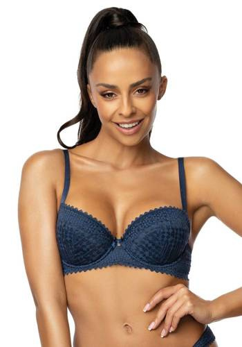 Biustonosz Push-up M-3633/11 Maddie  Mat granatowy