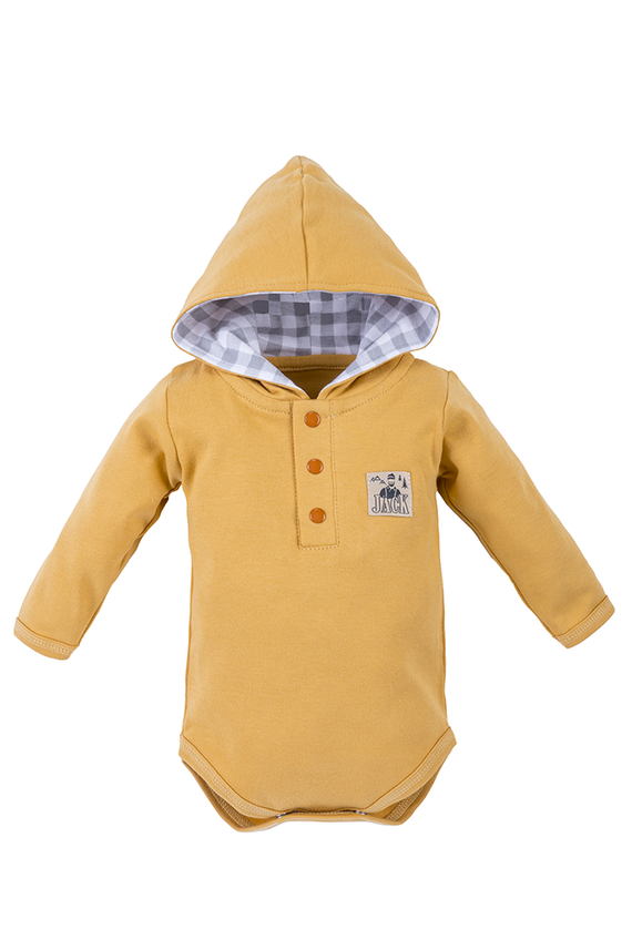 Body z kapturkiem 281K Jack Marija - musztardowy