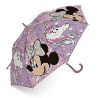 Parasolka dla dzieci Myszka Mini Minnie Mouse parasol Setino unicorn gwiazdki różowy
