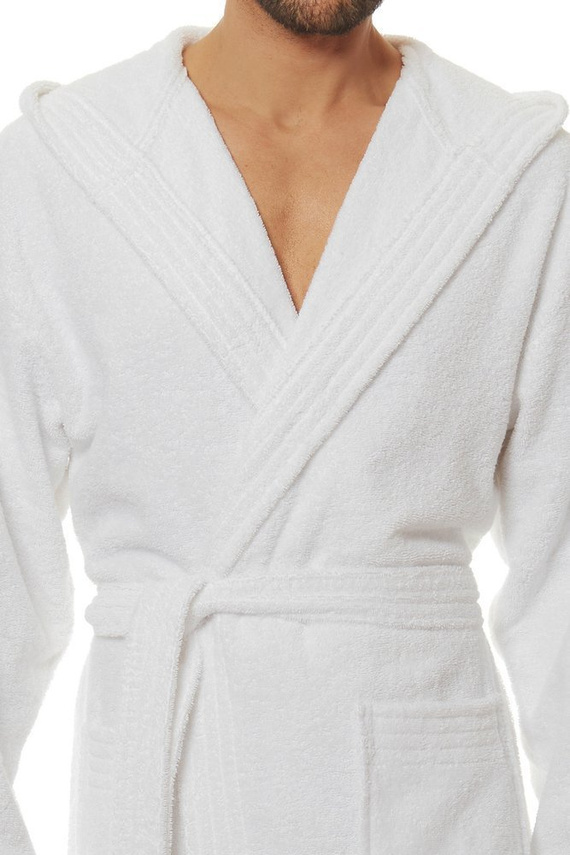 2104 Szlafrok Męski Frotte L&L - navy