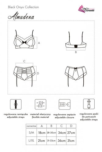 Komplet Almudena LC 90488 Black Onyx Collection LivCo Corsetti Fashion