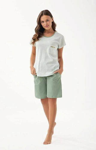 Piżama Damska 323  Luna -zielony