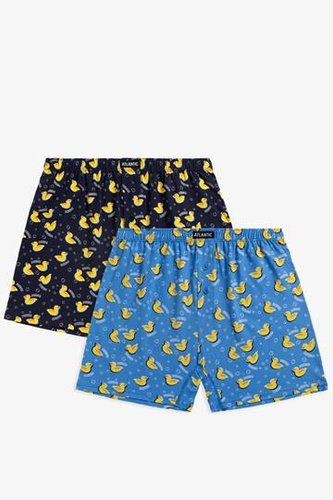 Bokserki męskie 2MBX-047 A'3 Atlantic- niebieski-granat