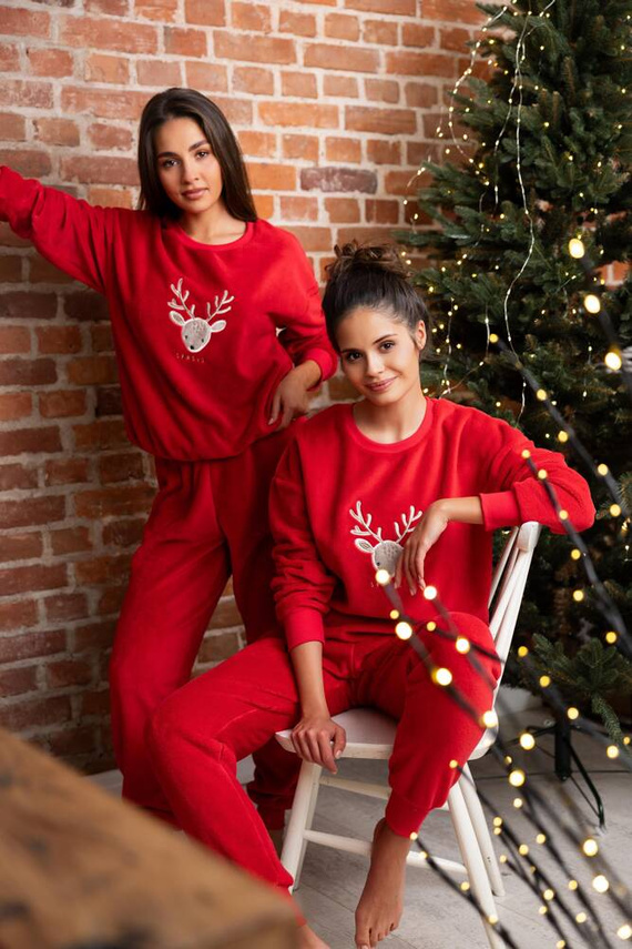 Piżama damska Harriet Sensis - czerwony