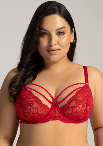 Miękki Biustonosz 1824/1    Ava czerwony