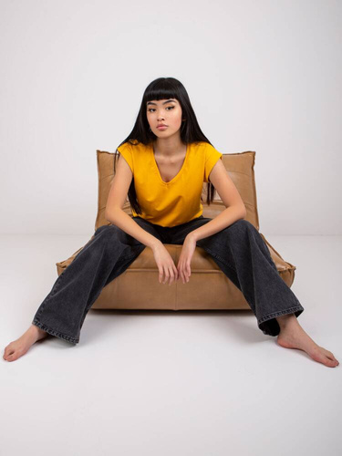 T-shirt damski RV-TS-7543.12X Paris - jasny pomarańczowy