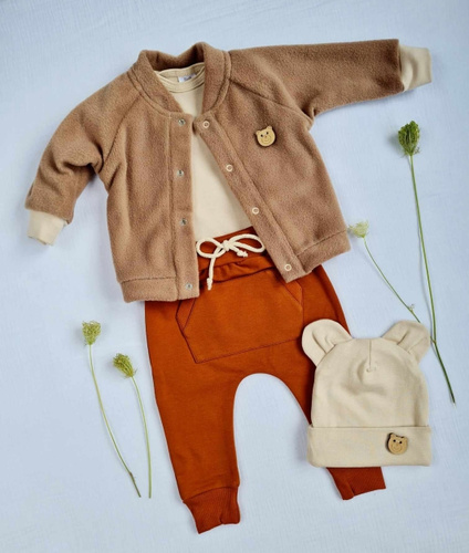 Bluza polarowa 3717P Teddy Marija - brąz