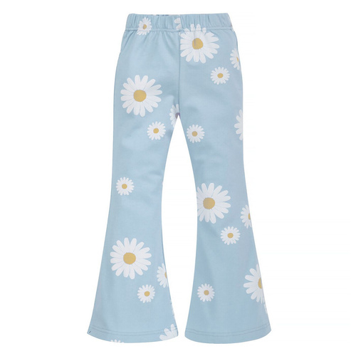 Legginsy bawełniane dzwony Daisy Pinokio - niebieski