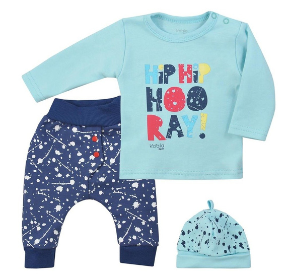 Bluzka + spodenki + czapka "HIP-HIP" Koala- szary