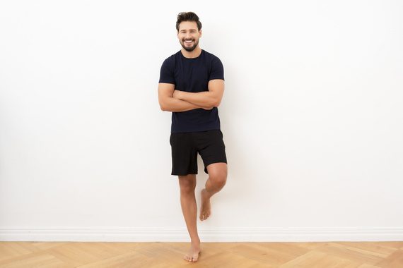 Koszulka męska, krótki rękaw Ikar Italian Fashion - granat