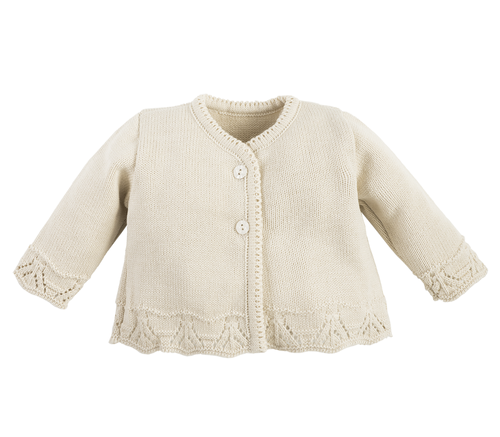 Sweterek ażurowy BSW/026 Marija - beżowy