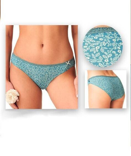 Figi damskie LPR 522 A'2 2-pak Key szmaragdowy ecru