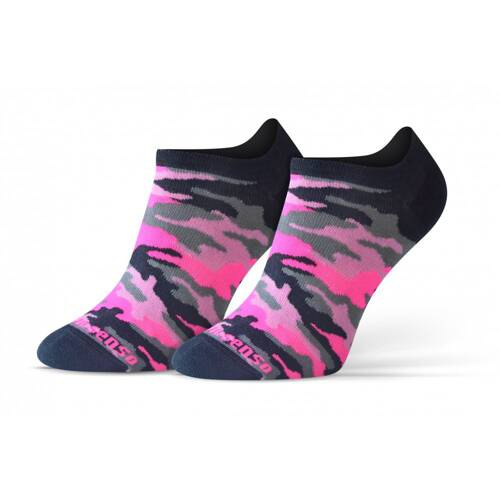 Moro Skarpety stopki finest cotton dwie różne Sesto Senso czarny-róż