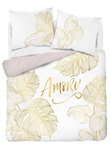 Pościel bawełniana amore 4718 A Holland 71 Detexpol biały